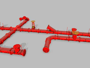 set di tubi Modello 3D