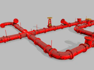 pipe set 3D Model