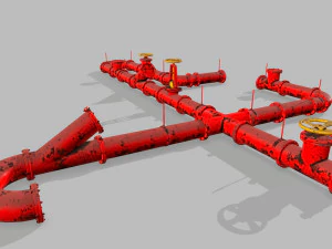 pipe set 3D Model