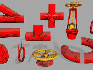 pipe set 3D Model