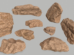 desert rocks 3D Model