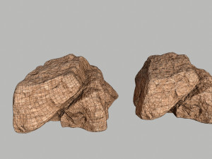 desert rocks 3D 모델