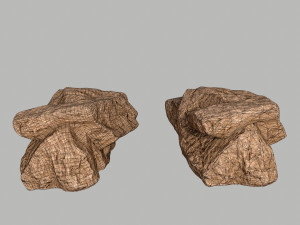 desert rocks 3D 모델