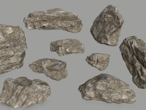 dirty rocks Modelo 3D