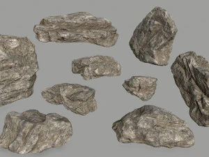 kirli kayalar 3D Model