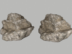 dirty rocks Model 3D