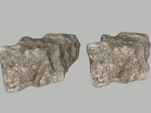 dirty rocks Model 3D