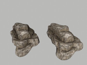 dirty rocks Model 3D