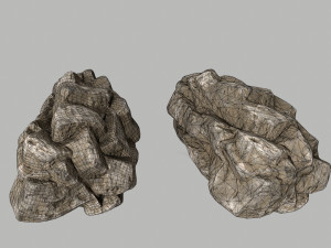 dirty rocks Model 3D