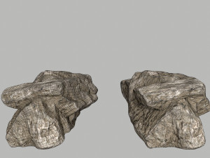 dirty rocks Model 3D