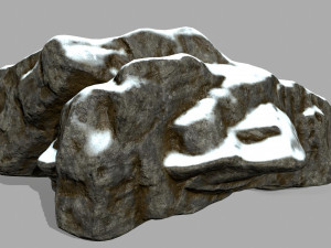 snow rocks 3D-Modell