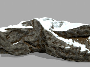 snow rocks 3D-Modell