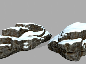 snow rocks 3D-Modell