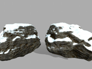 snow rocks 3D-Modell