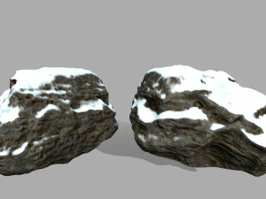 snow rocks 3D Model