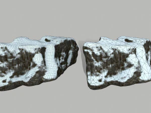 snow rocks 3D Model