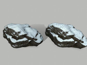 snow rocks 3D Model