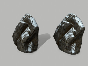 snow rocks 3D-Modell