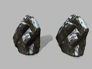 snow rocks 3D Model