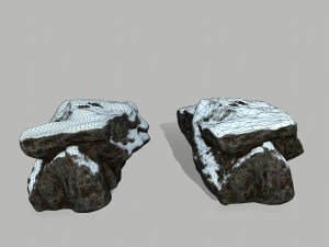 snow rocks 3D Model
