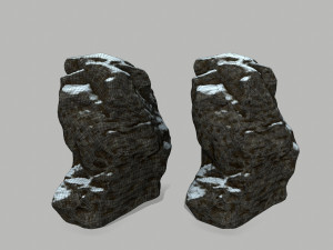 snow rocks 3D-Modell