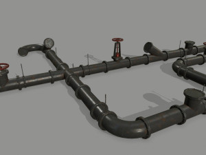 pipe set 3D Model