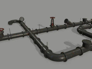 パイプセット 3Dモデル