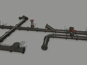pipe set 3D Model