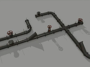 pipe set 3D Model
