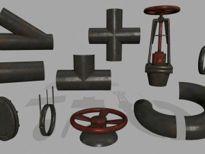 pipe set Modèle 3D