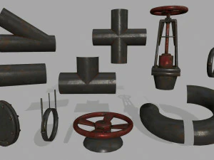 pipe set 3D Model