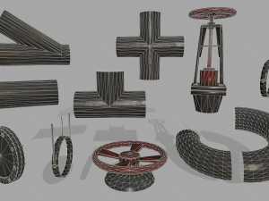 pipe set Modèle 3D