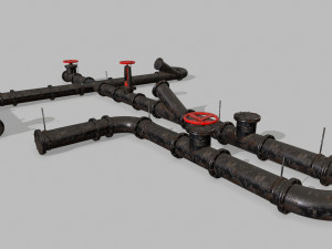pipe set 3D Model