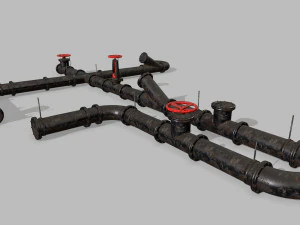 pipe set 3D Model