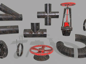pipe set 3D Model