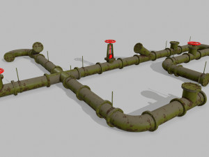 pipe set 3D 模型