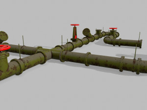 pipe set Model 3D