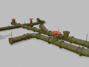 pipe set Model 3D