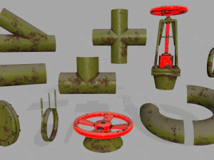 pipe set 3D Model