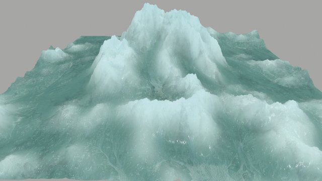 icemountain 3Dモデル .c4d .max .obj .3ds .fbx .stl .blend