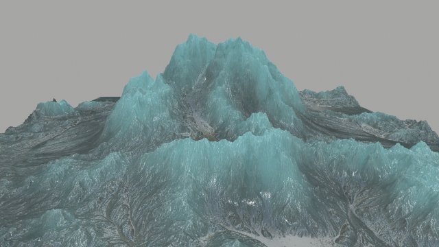 icemountain 3D Модель .c4d .max .obj .3ds .fbx .stl .blend