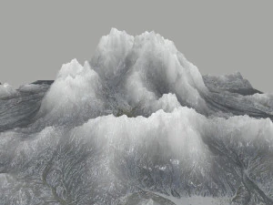 बर्फ़ का पहाड़ 3D मॉडल