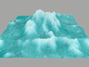 बर्फ़ का पहाड़ 3D मॉडल