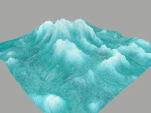 बर्फ़ का पहाड़ 3D मॉडल
