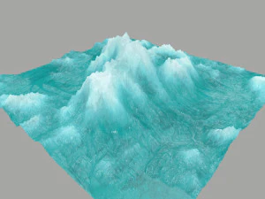 बर्फ़ का पहाड़ 3D मॉडल