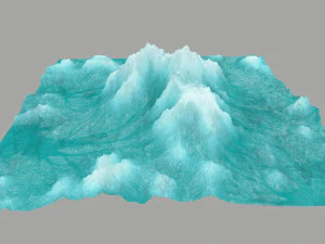 बर्फ़ का पहाड़ 3D मॉडल