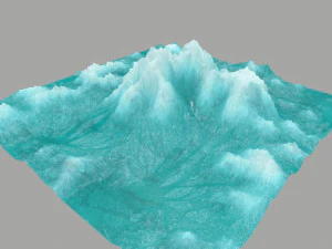 बर्फ़ का पहाड़ 3D मॉडल
