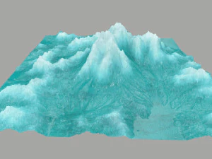 बर्फ़ का पहाड़ 3D मॉडल