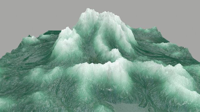 icemountain 3D Model .c4d .max .obj .3ds .fbx .stl .blend 