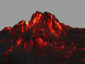 вулкан 3D Модель